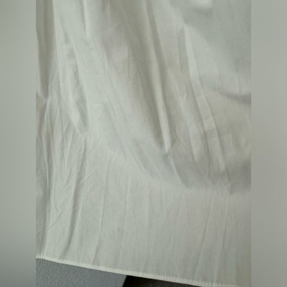 NEW Zara white cold shoulder bow baby doll dress size M 100% cotton - Picture 6 of 7